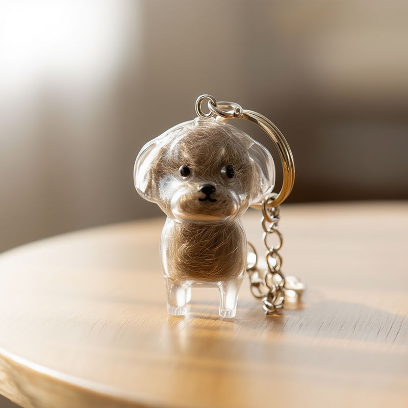 Dog Hair Keychain