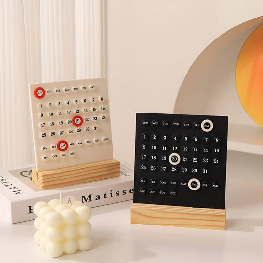 Wooden Desk Calendar