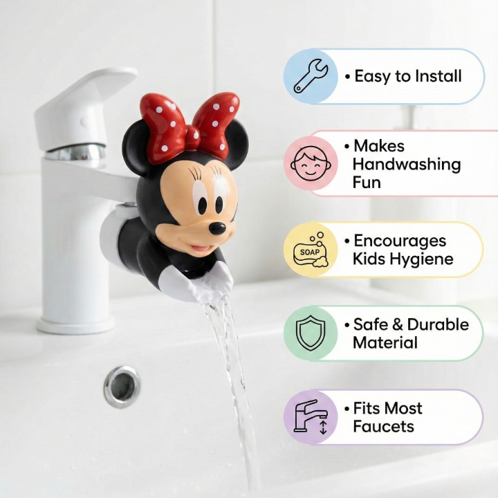 Minnie And Mickey Faucet Extender – Simple Installation