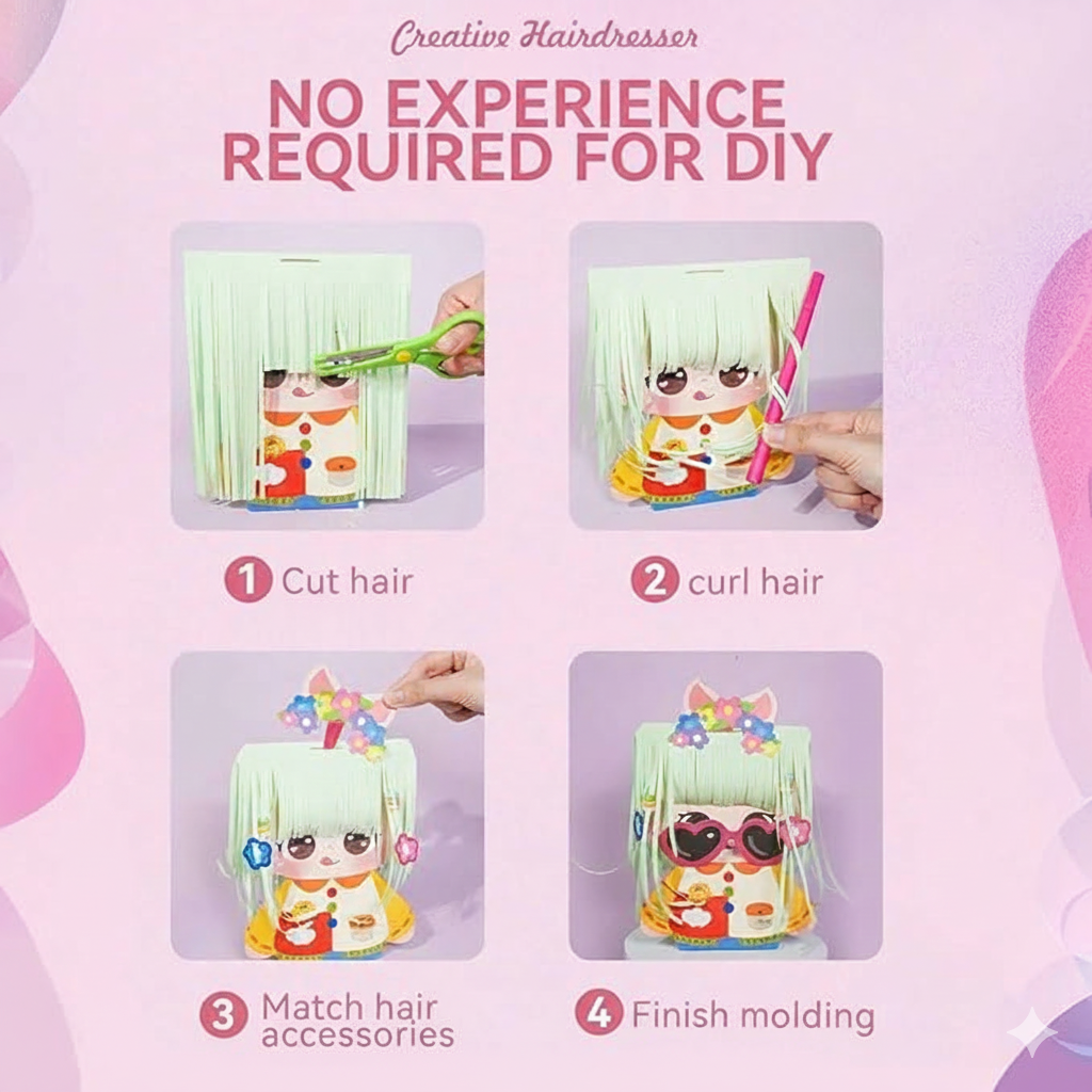 Creative Haircut Craft Kit – Tons of Accessories Included