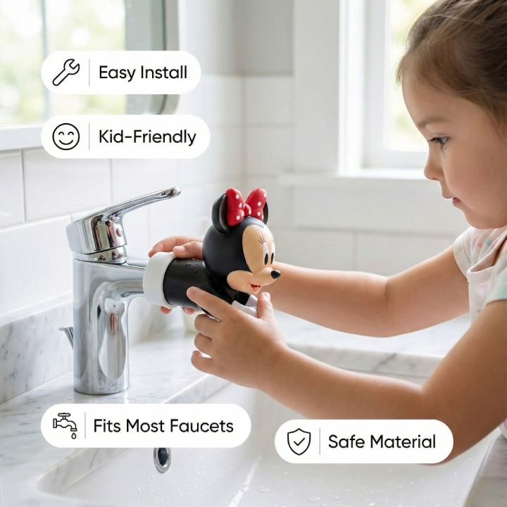 Minnie And Mickey Faucet Extender – Durable & Safe Material