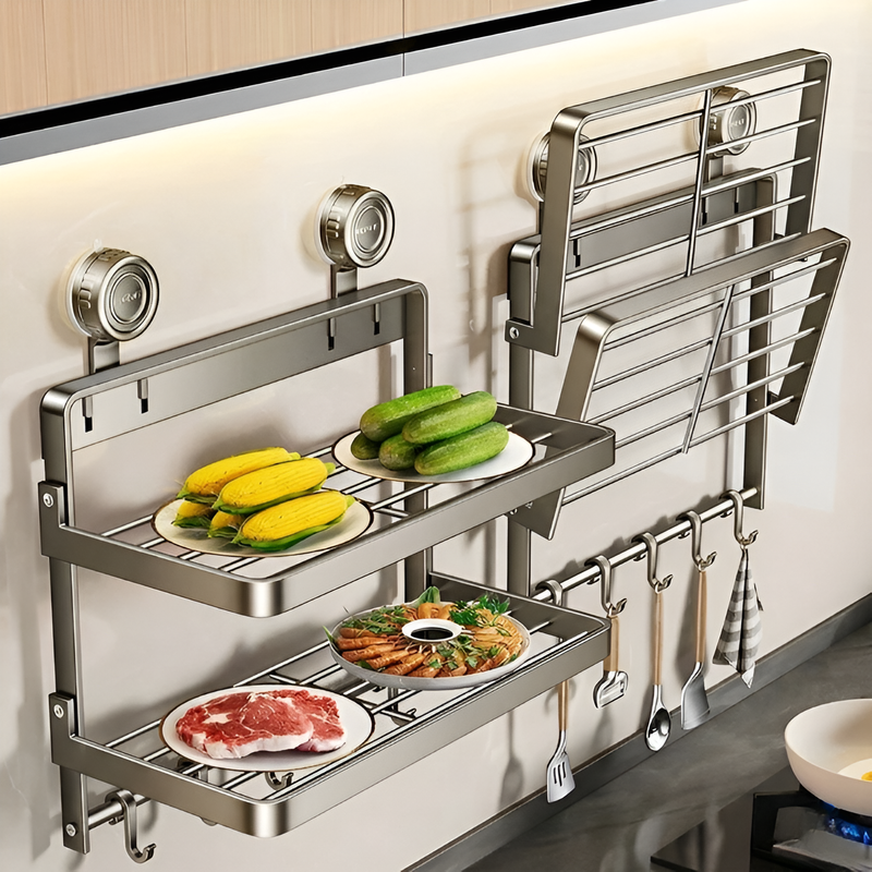 Double Layer Kitchen Storage Rack