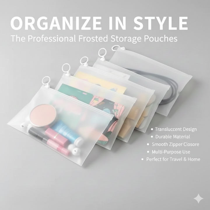 Transparent Storage Pouches – Waterproof and durable material