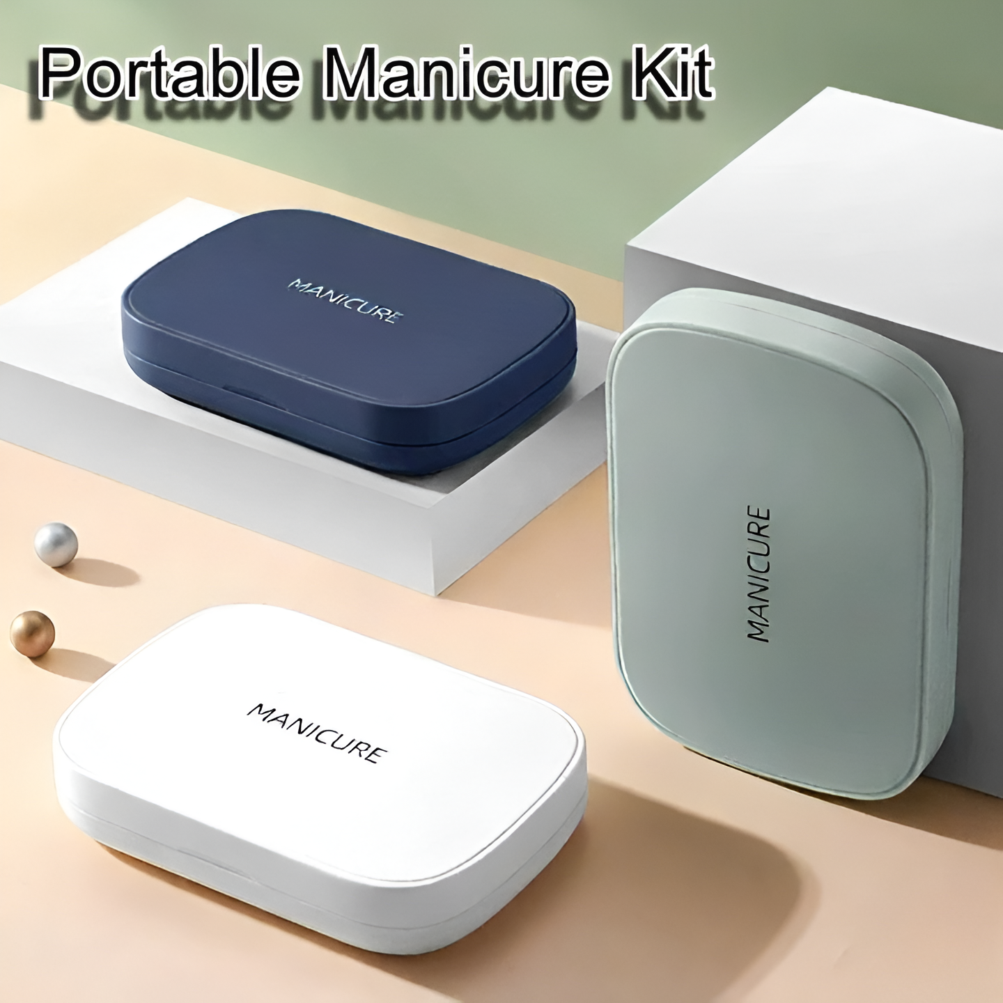 Portable Manicure Kit – Compact & Travel-Friendly Case