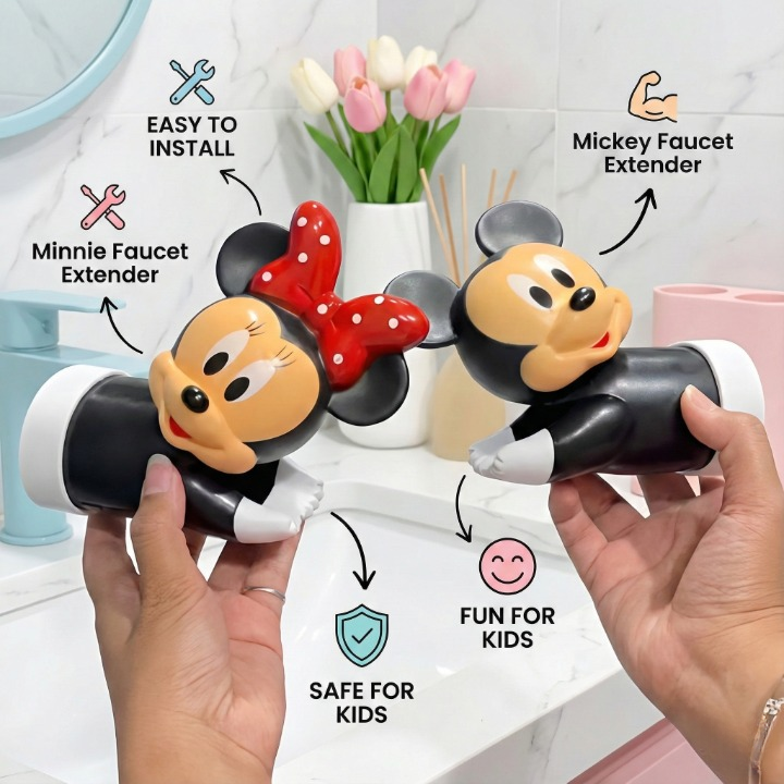 Minnie And Mickey Faucet Extender – Adorable Minnie Mouse Design