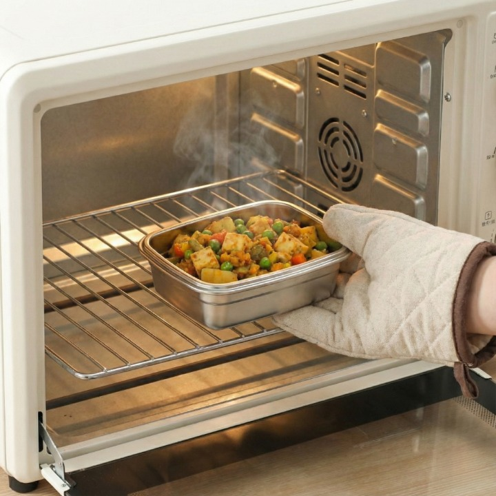 Steel Food Box – Ideal for Meal Prep & Lunch