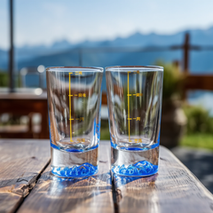 Blue Mountain Shot Glass