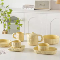 Cushion Style Ceramic Cup Set