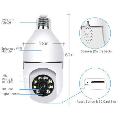 360° Wireless Bulb Camera