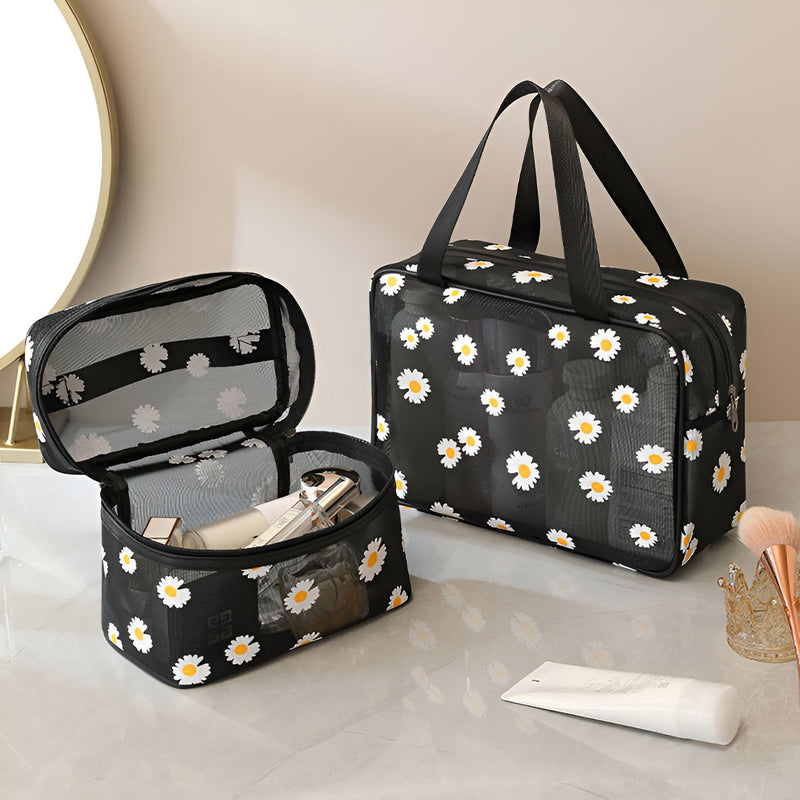 Floral Cosmetic Organizer Bag