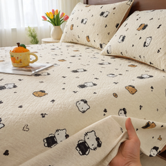 Soft Cotton Kitty  Bedsheet(90x200cm)