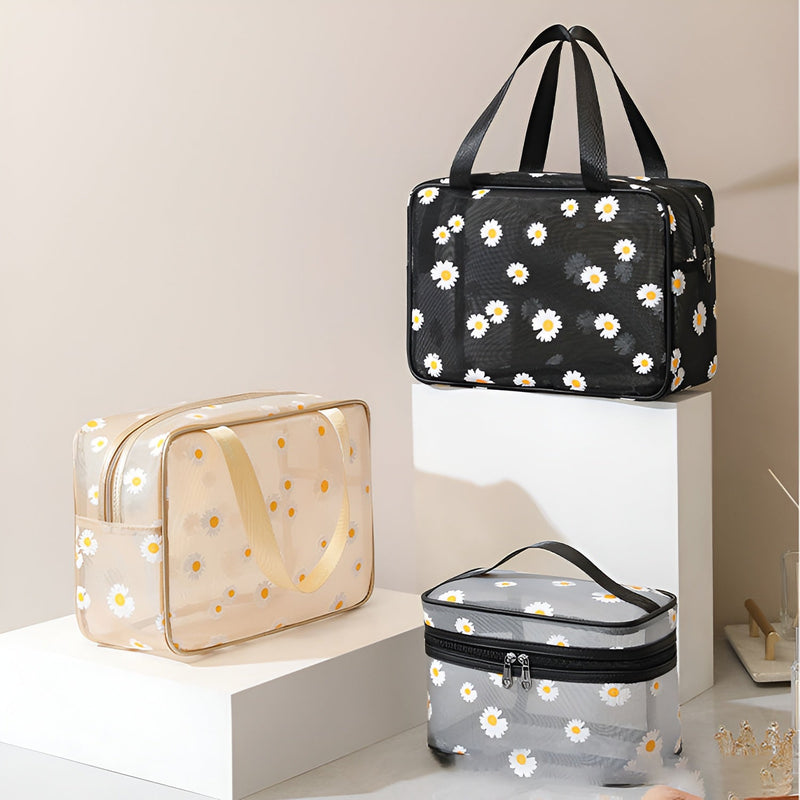 Floral Cosmetic Organizer Bag