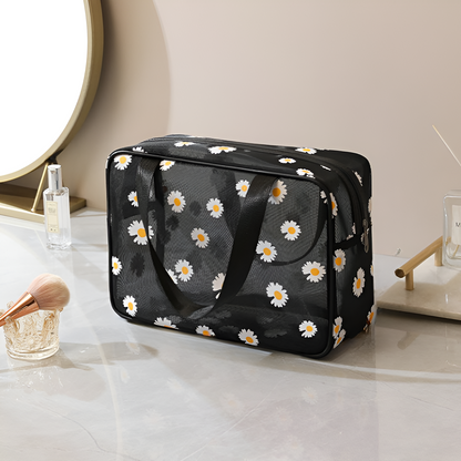 Floral Cosmetic Organizer Bag