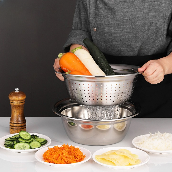 Multifunctional Steel Bowl Set