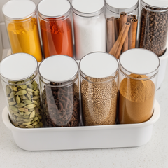 Clear Pantry Storage Jars