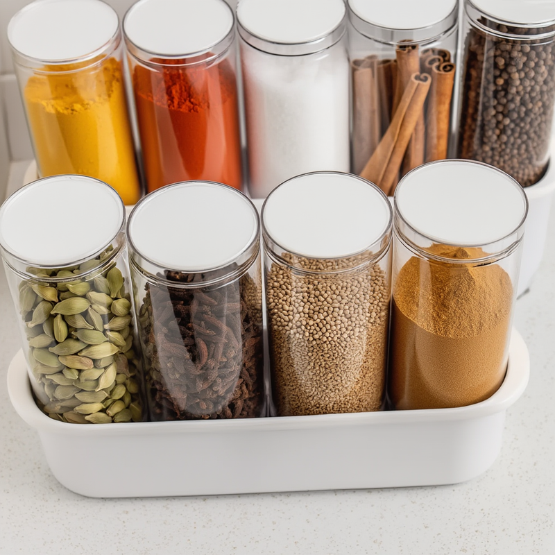 Clear Pantry Storage Jars