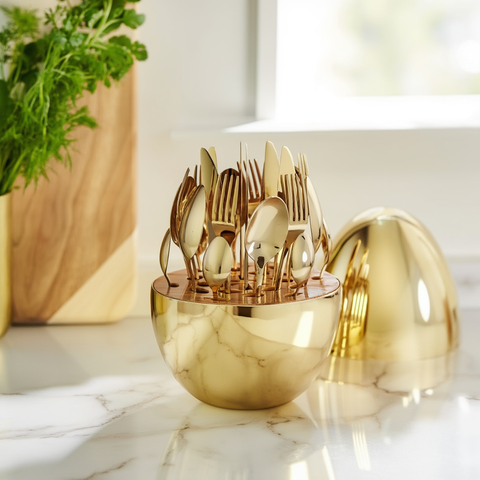 Gold Shell Cutlery