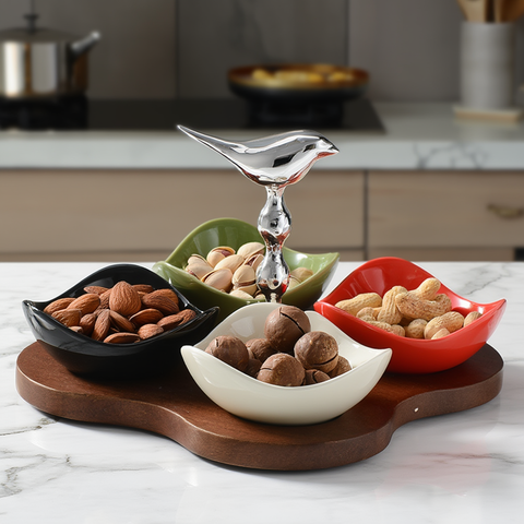Elegant Bird Snack Tray