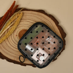 Heart Mesh Cosmetic Bag