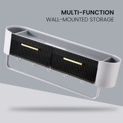 Bathroom Storage Shelf With Towel Rack