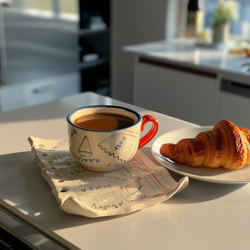 Math Notes Cup & Saucer
