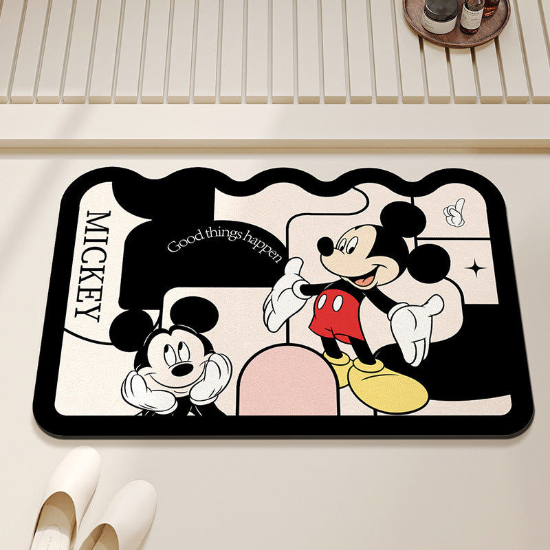 Mickey & Minnie Floor Mat – Charming Design