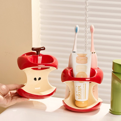 Bitten Apple Toothbrush Holder
