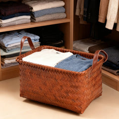 Rustic Woven Storage Basket