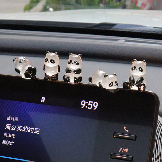 Mini Panda Car Ornaments