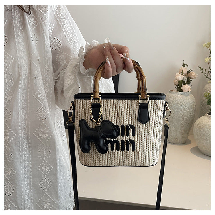 Minmin Charm Woven Bag
