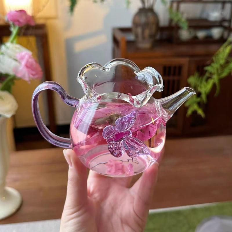 Butterfly Glass pot