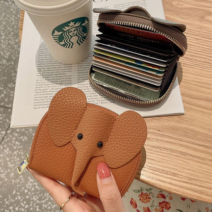Elephant Face Card Wallet