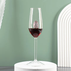 Rose Floral Champagne Glass