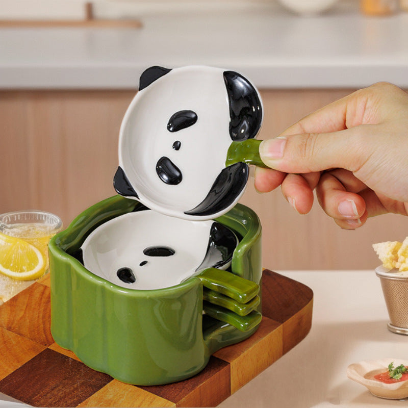 Cute Panda Mini Bowl Set – Stackable & Space-Saving