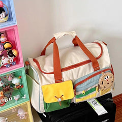 Color-Block Travel Bag