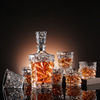 Diamond Cut Glass Bottle