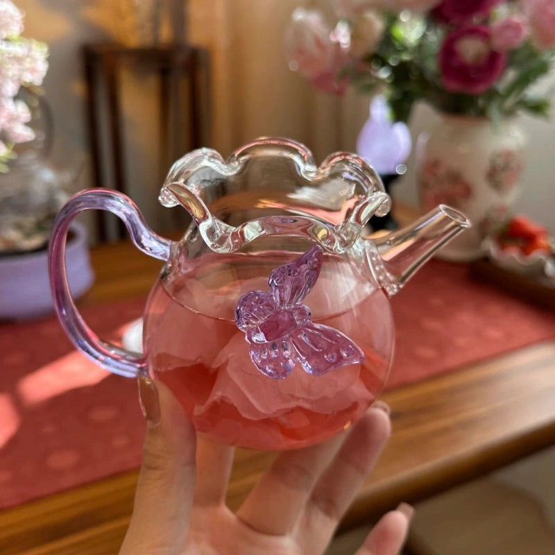 Butterfly Glass pot
