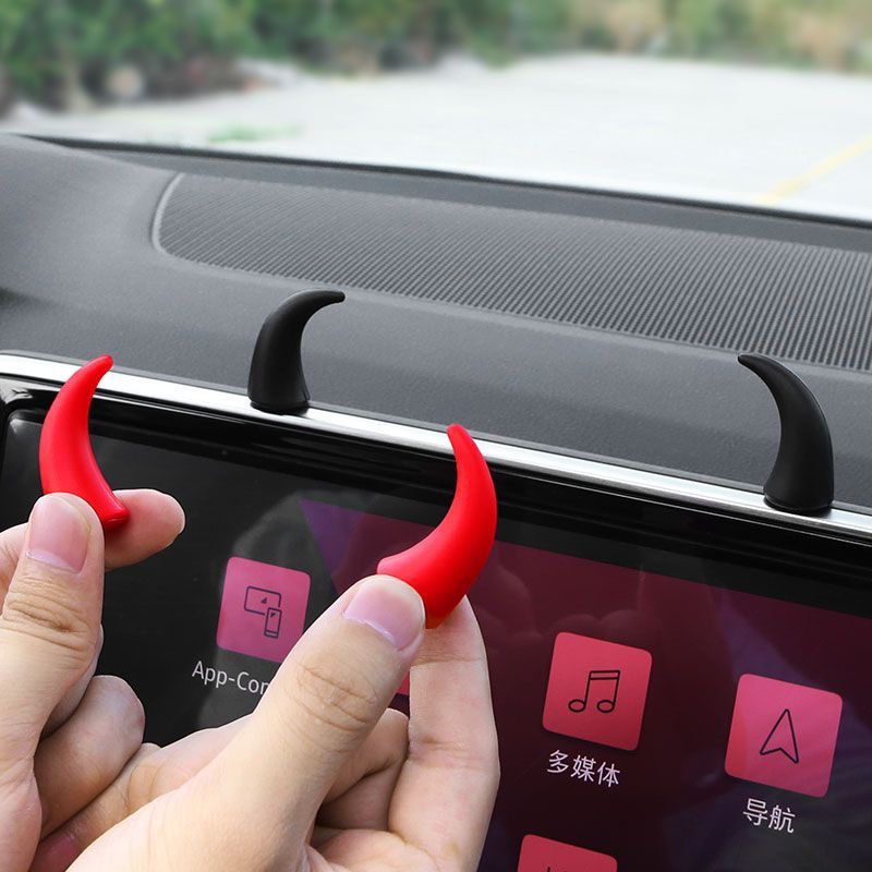 Devil Car Horns Sticker (2 Pairs)