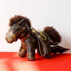 Leather Pony Doll Keychain
