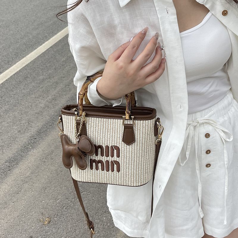 Minmin Charm Woven Bag