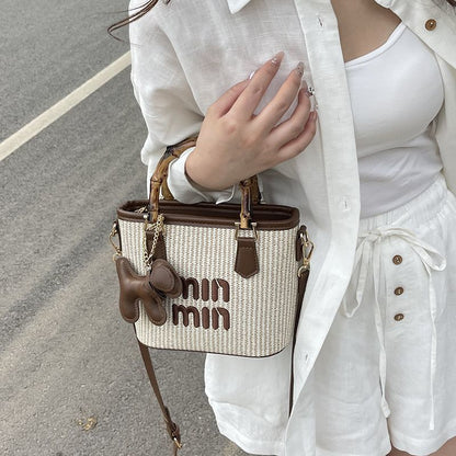 Minmin Charm Woven Bag