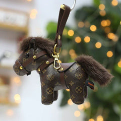 Leather Pony Doll Keychain
