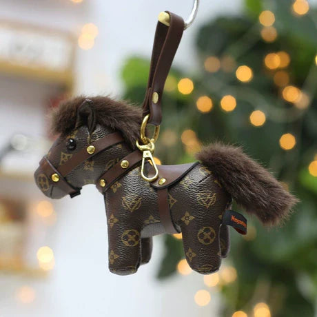 Leather Pony Doll Keychain