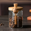 Glass Jar With Wooden Spoon(600 ML)