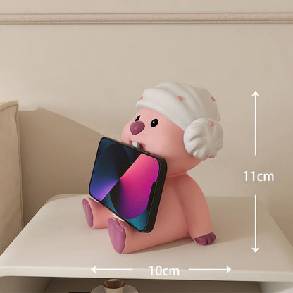 Pink Cartoon Phone Stand