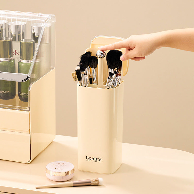 Lifting Makeup Brush Holder – Keep Brushes Upright & Safe