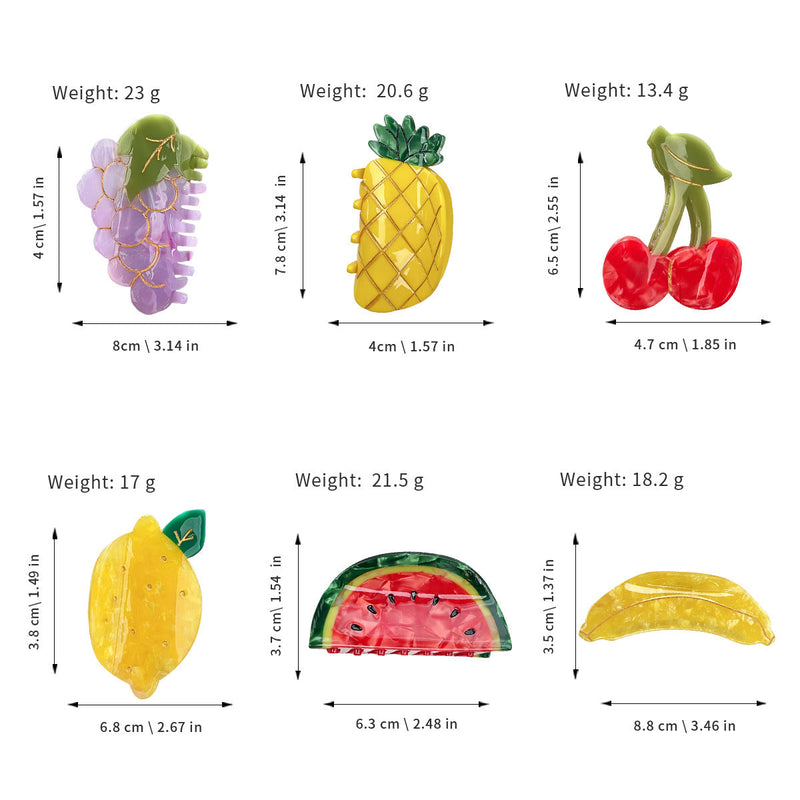 Fruit Shape Hair Claw