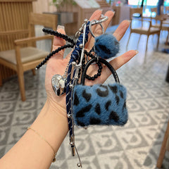 Leopard Print Keychain