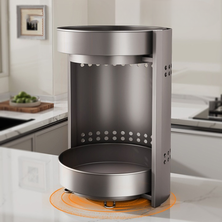 2-Tier Rotating Storage Rack