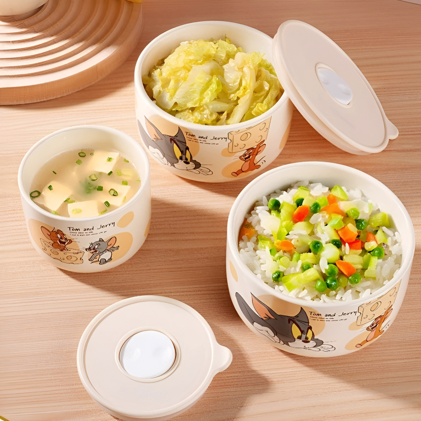 Tom & Jerry Containers Set – Multi-size container set